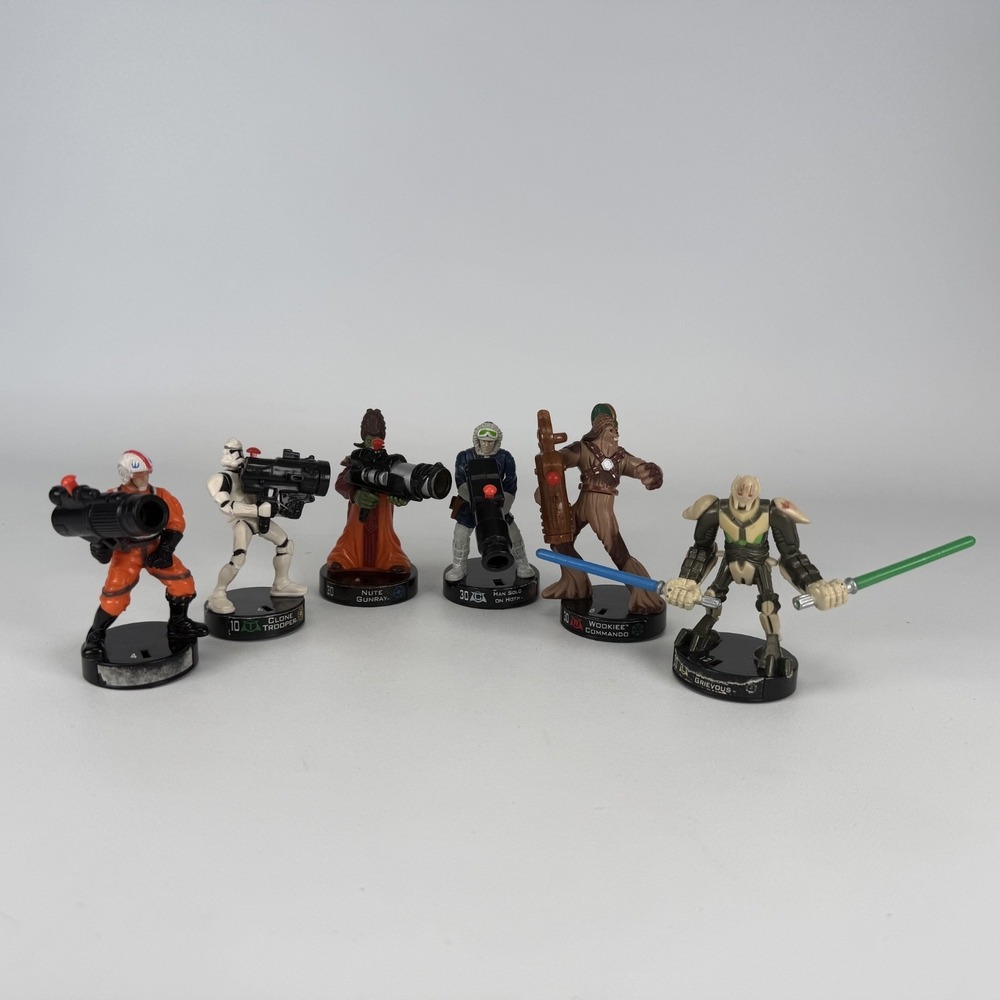 Hasbro 2005‎ Star Wars Attactix - Lot of 6 Figures